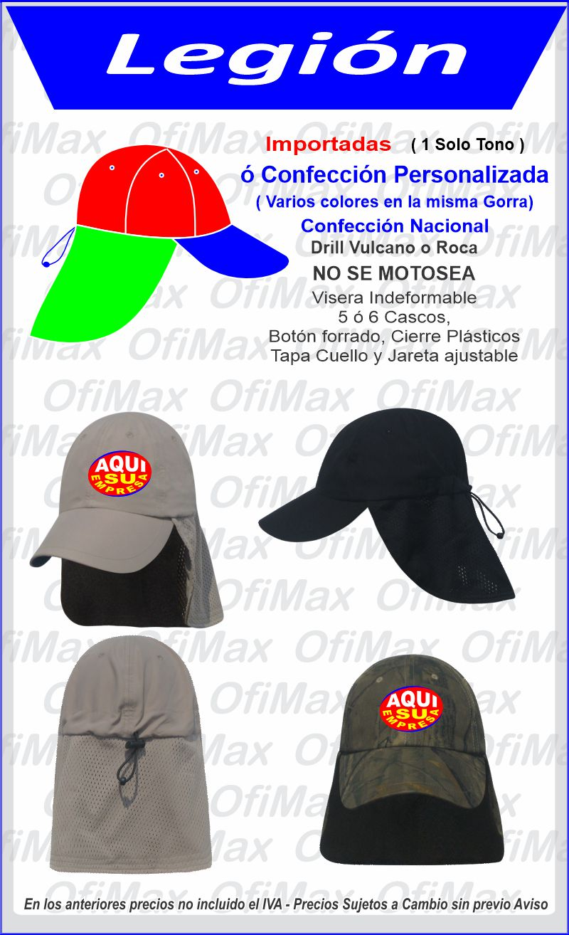 gorras cachuchas publicitarios para empresas bicolor, bogota, colombia